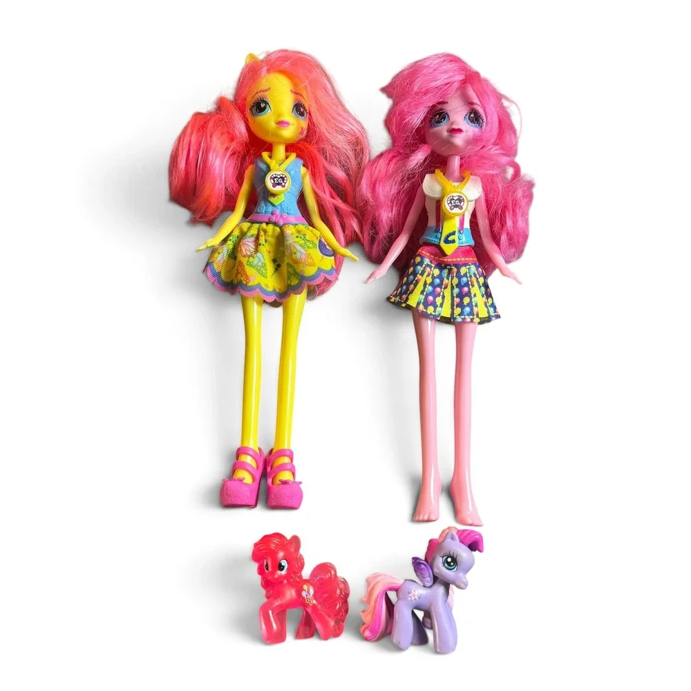 Hasbro My Little Pony Equestria Girls Doll Lot Fluttershy Pinkie Pie